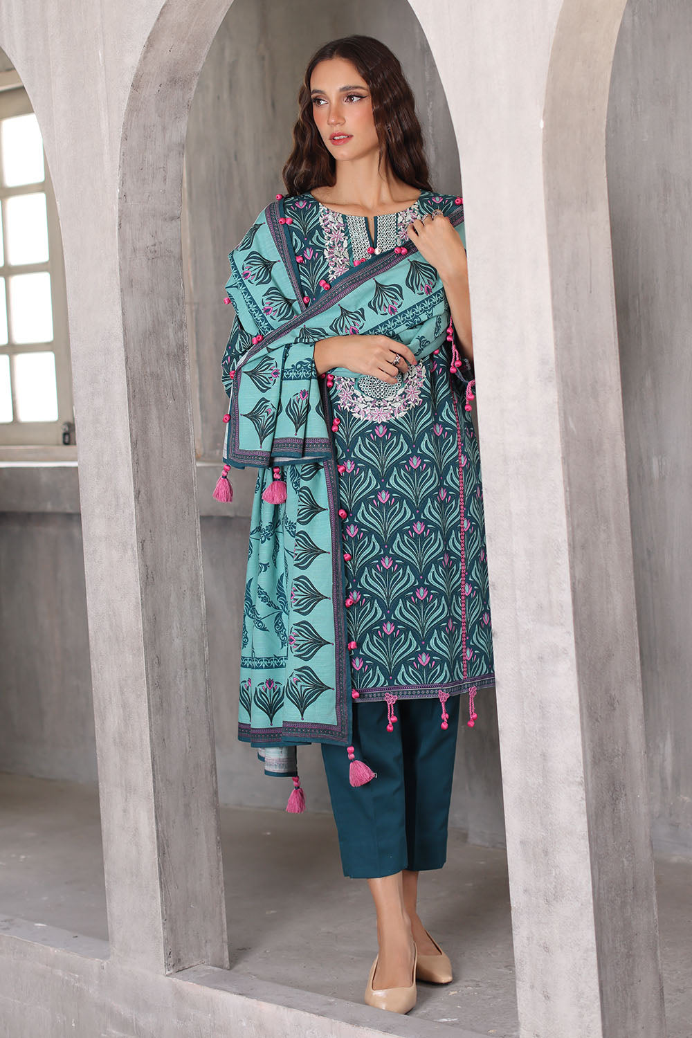 Gul Ahmad | Printed Karandi Winter | K-62067