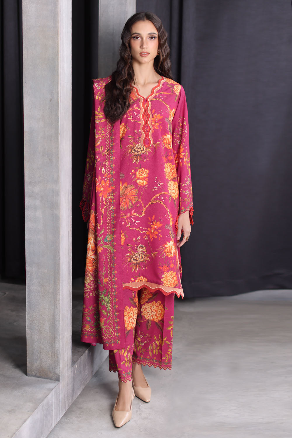 Gul Ahmad | Printed Karandi Winter | AY-62025