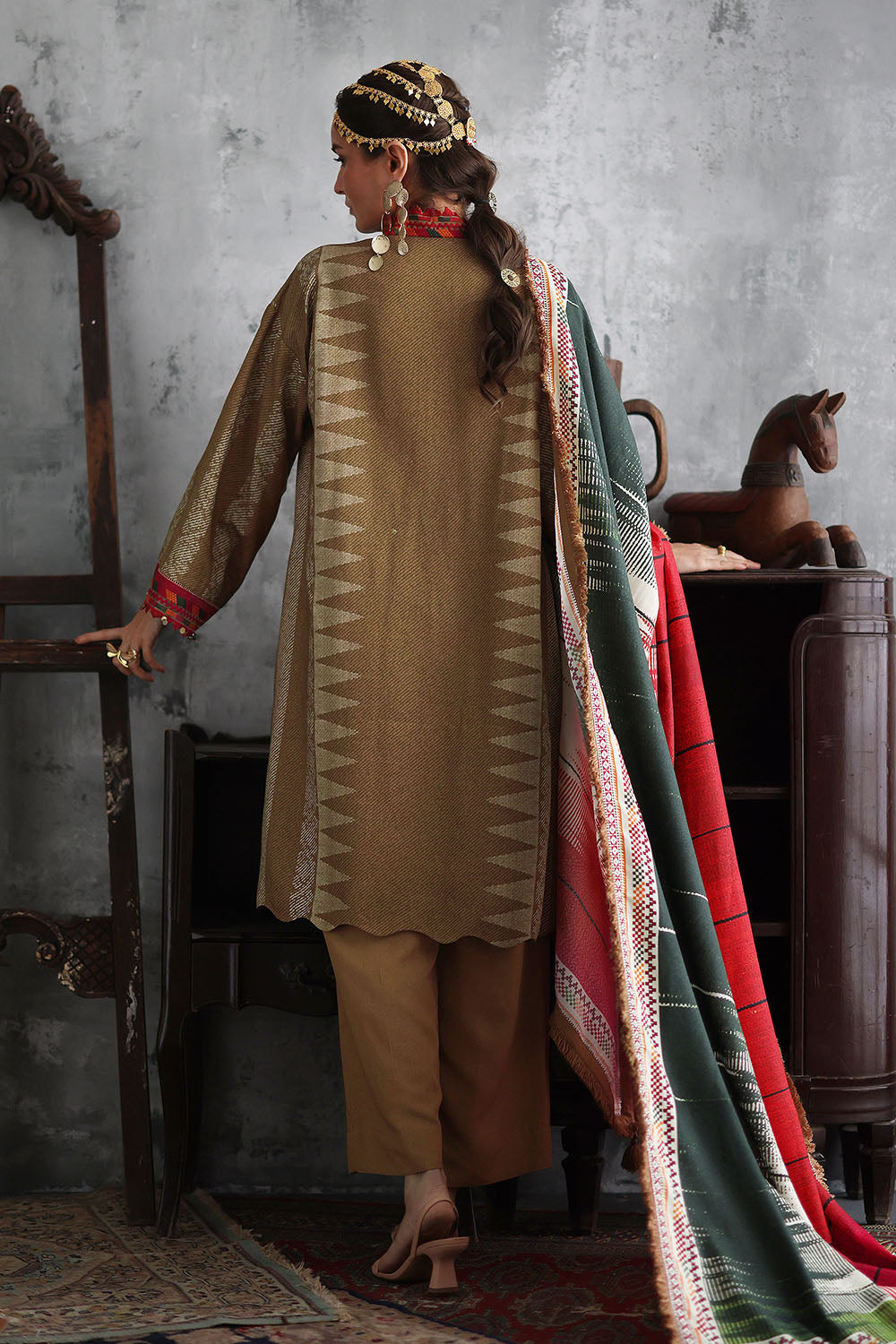 Gul Ahmad | Embroidered Printed Karandi Winter | AY-62015