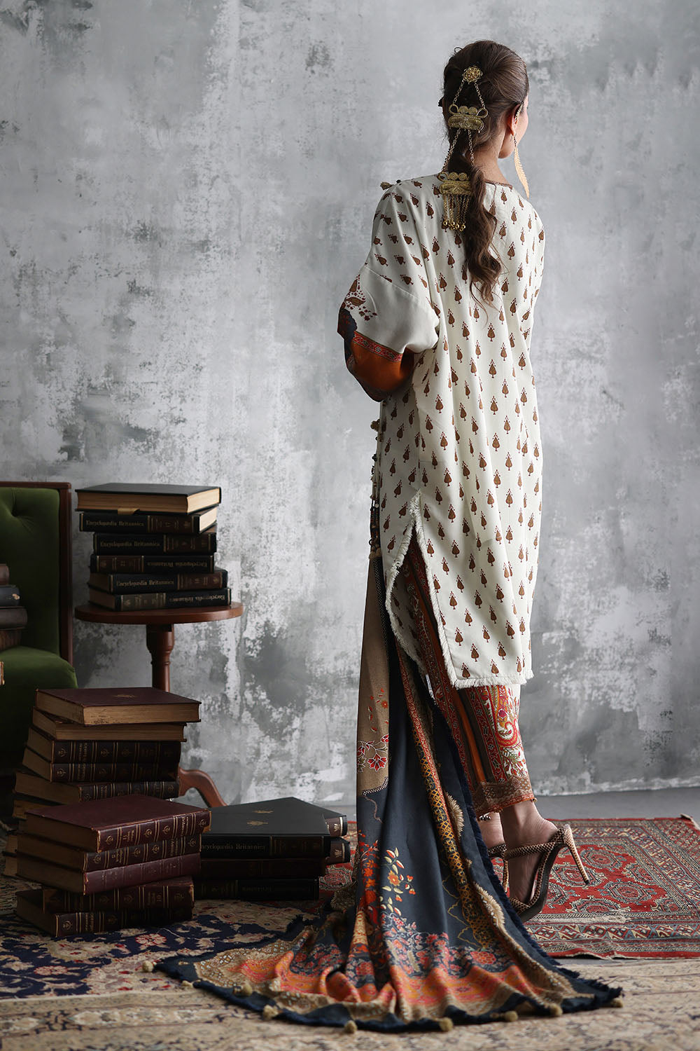 Gul Ahmad | Embroidered Printed Karandi Winter | AY-62014