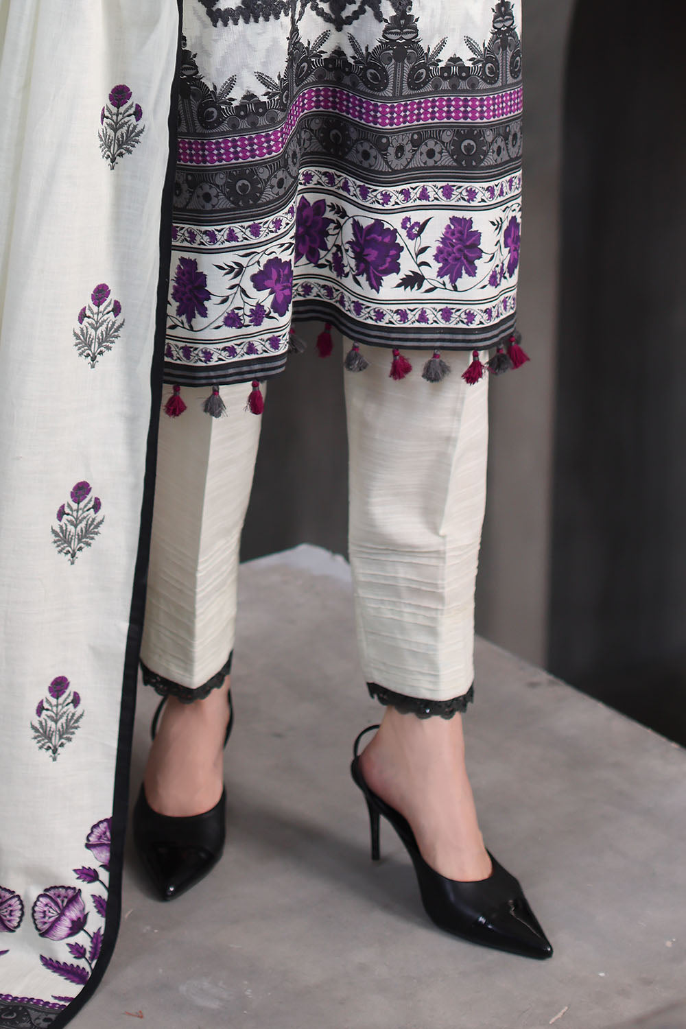 Gul Ahmad | Embroidered Printed Khaddar Winter | K-62055