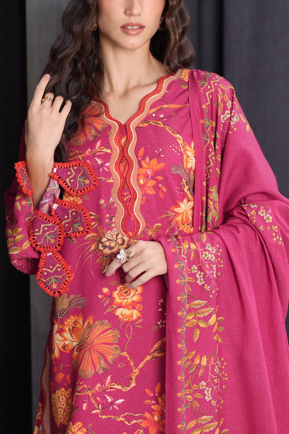 Gul Ahmad | Printed Karandi Winter | AY-62025
