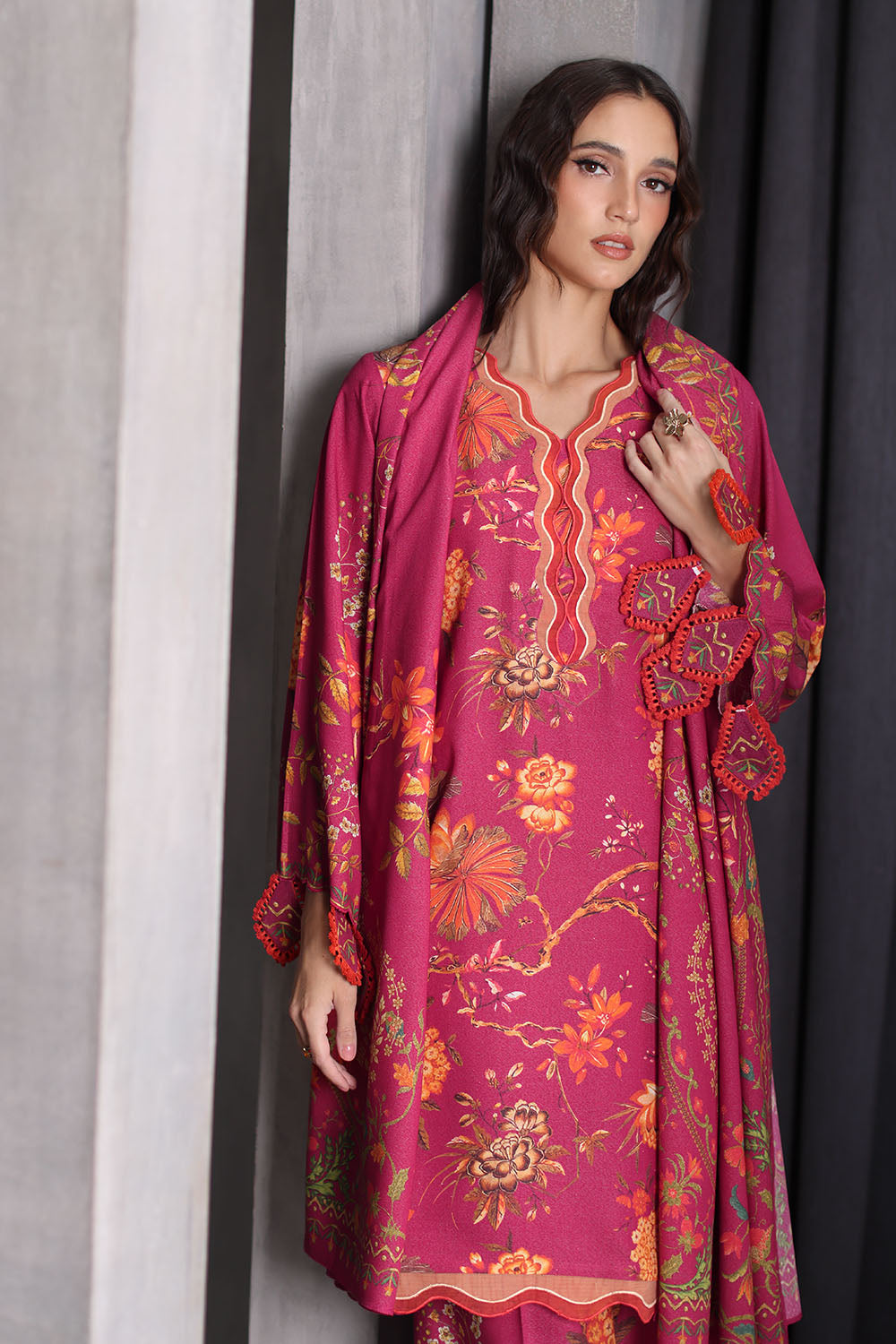 Gul Ahmad | Printed Karandi Winter | AY-62025