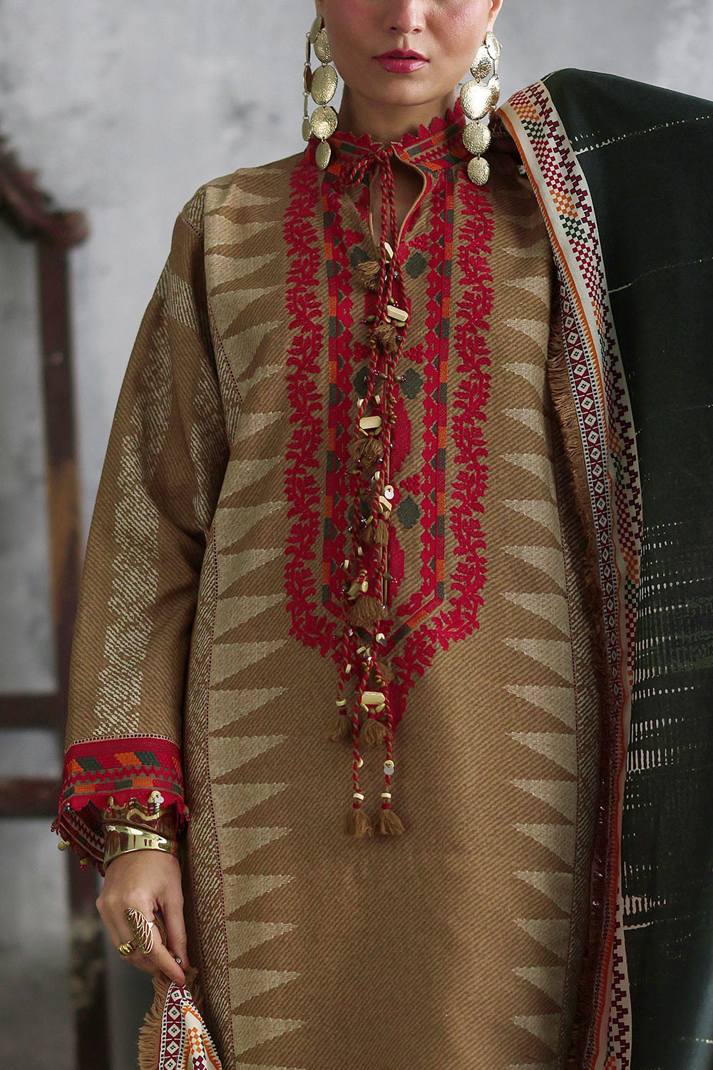 Gul Ahmad | Embroidered Printed Karandi Winter | AY-62015