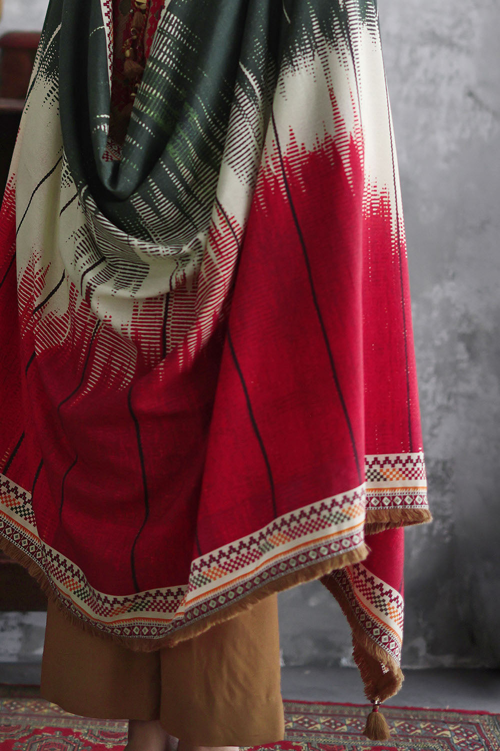 Gul Ahmad | Embroidered Printed Karandi Winter | AY-62015