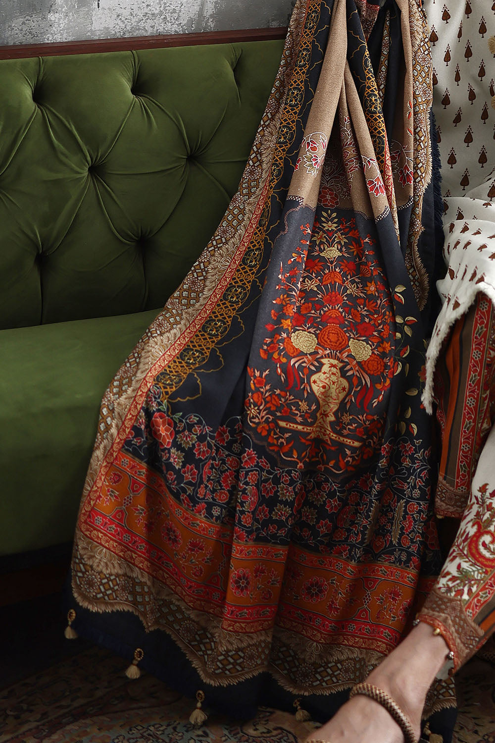 Gul Ahmad | Embroidered Printed Karandi Winter | AY-62014