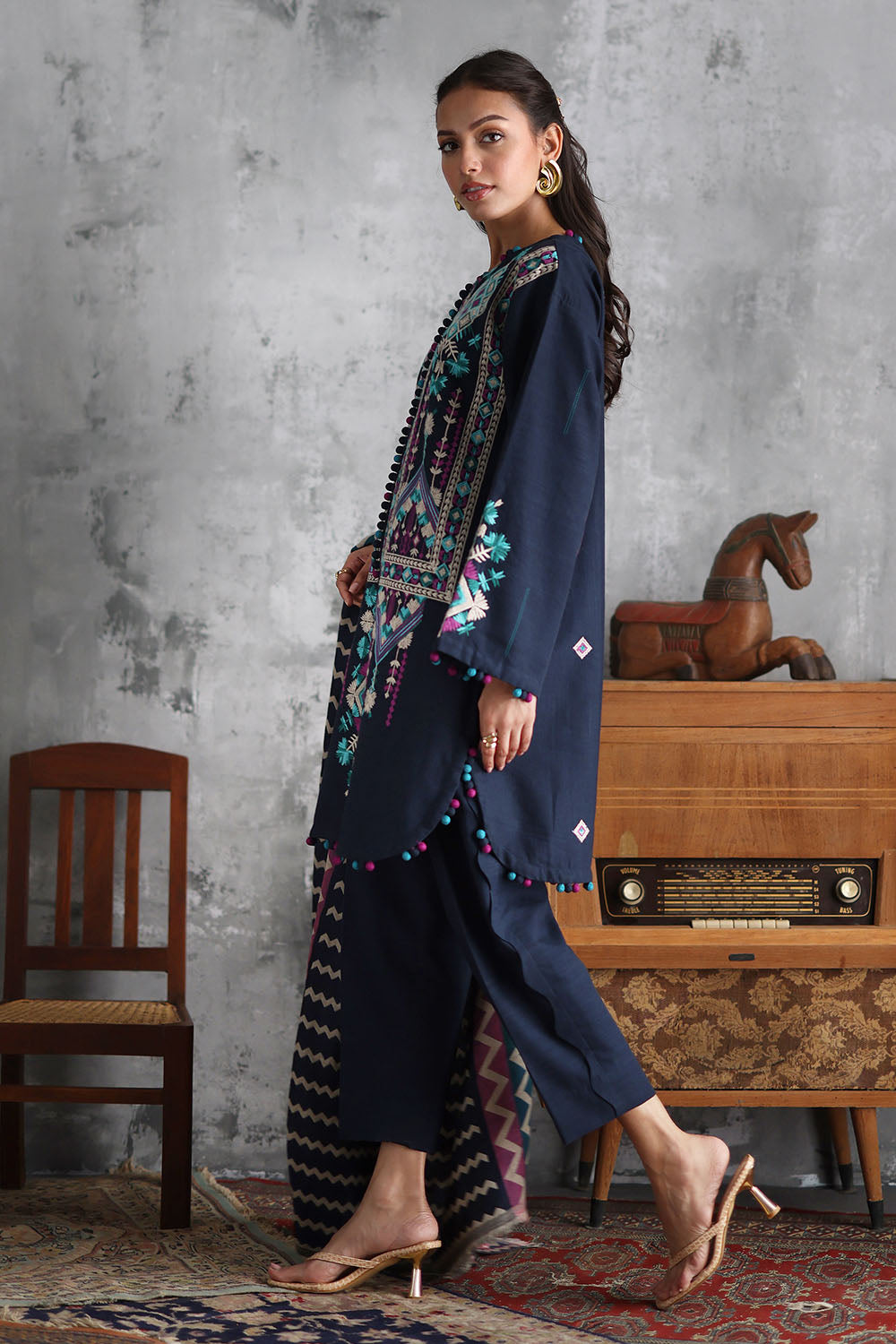 Gul Ahmad | Embroidered Khaddar Winter | AP-62026