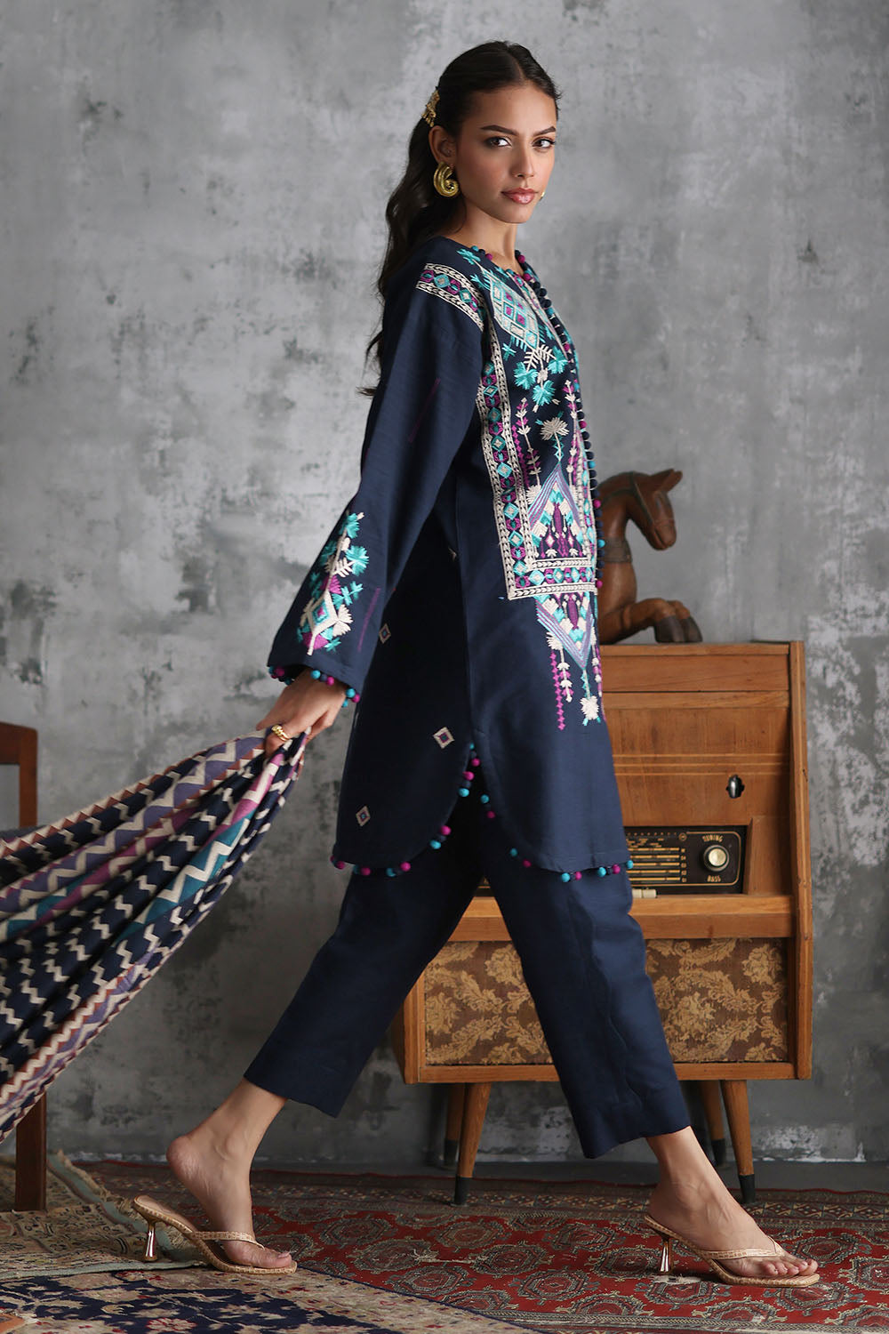 Gul Ahmad | Embroidered Khaddar Winter | AP-62026