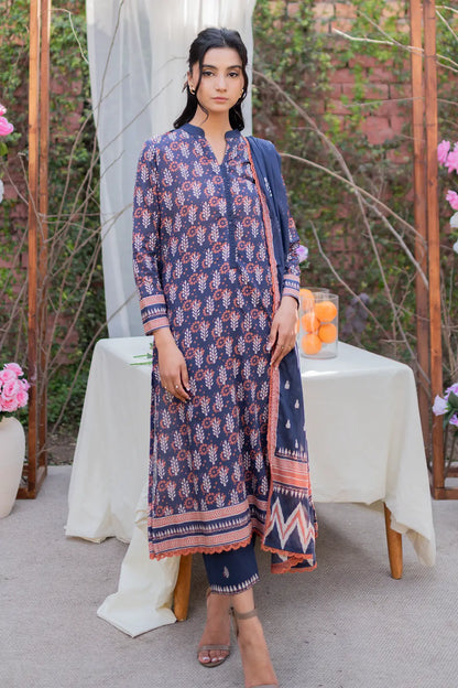 3 Piece - Digitally Printed Lawn - 8768