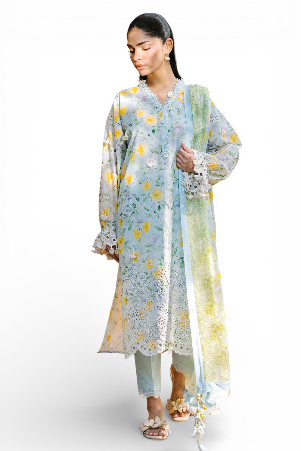 Gul Ahmad | Summer Embroidered Lawn Suit | BM-62009