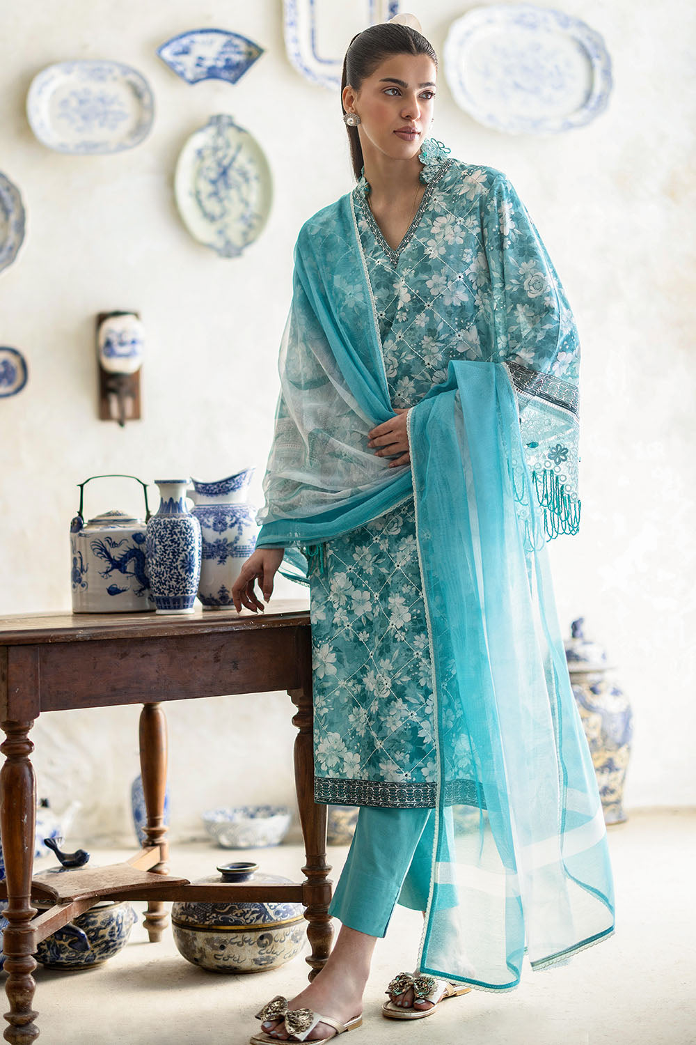 Gul Ahmad | Summer Embroidered Lawn Suit | CN-62002