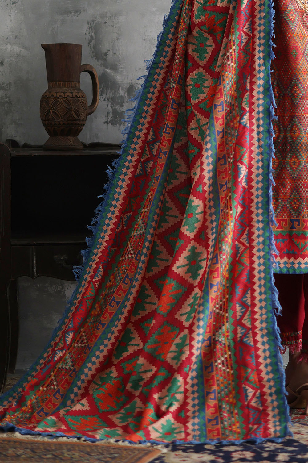Gul Ahmad | Printed Karandi Winter | AY-62009