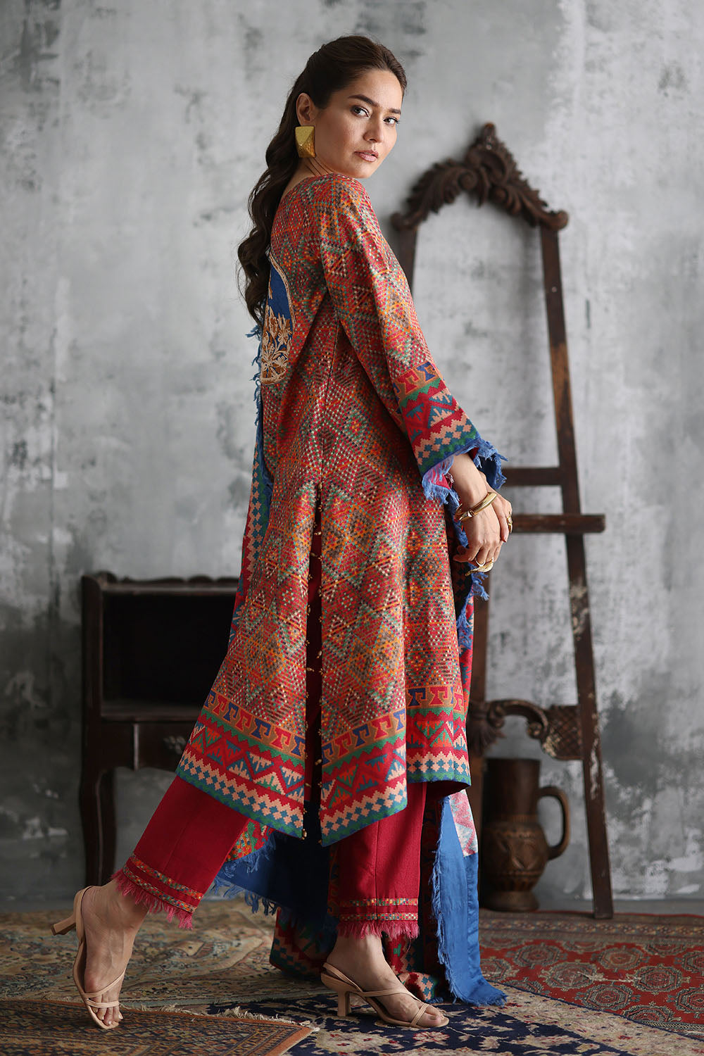 Gul Ahmad | Printed Karandi Winter | AY-62009