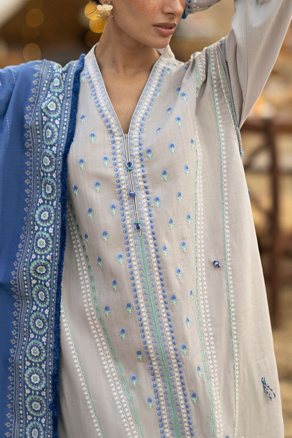 Gul Ahmad | Embroidered Khaddar Winter | K-62010