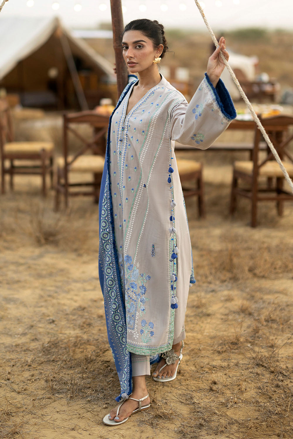 Gul Ahmad | Embroidered Khaddar Winter | K-62010
