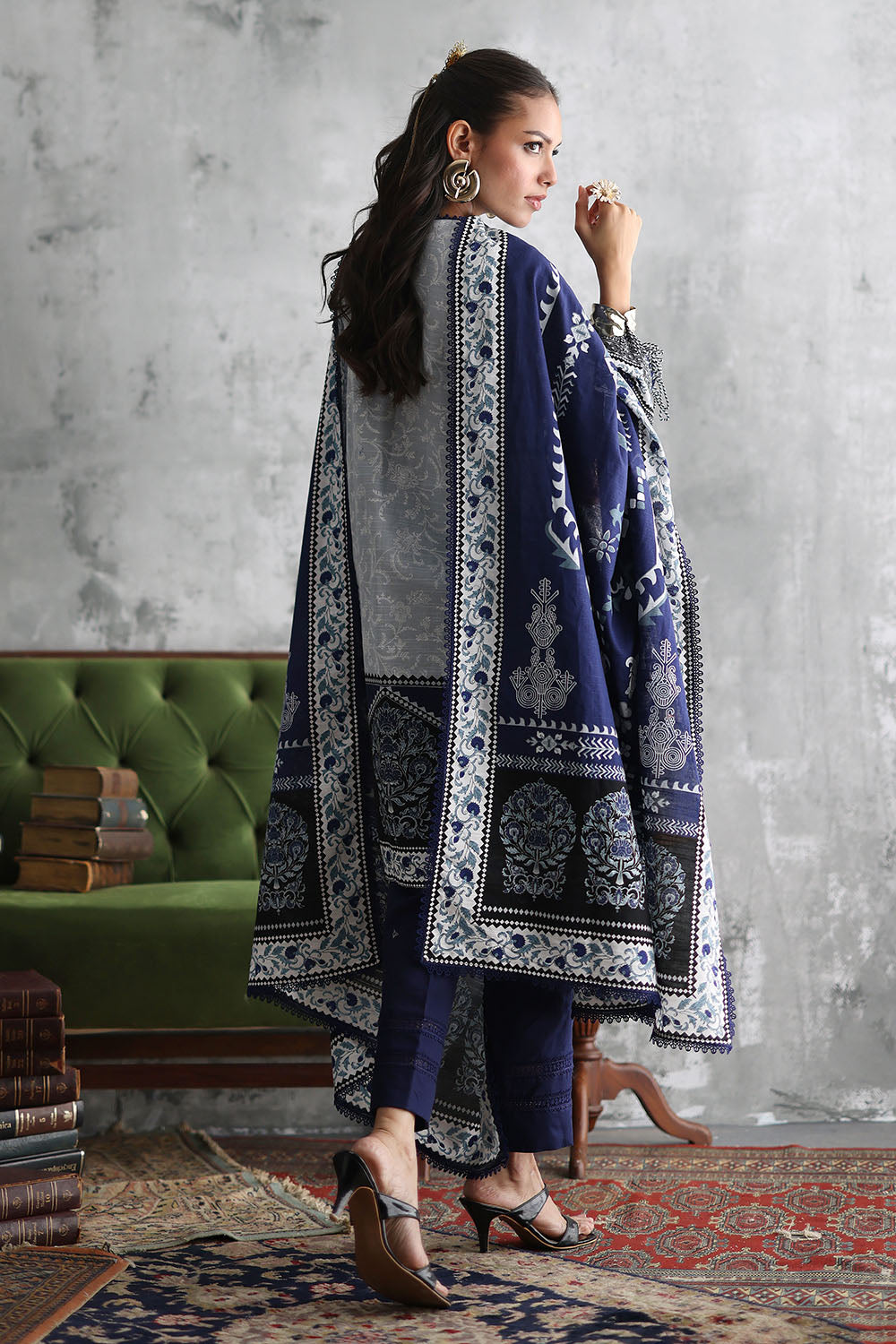 Gul Ahmad | Embroidered Printed Karandi Winter | K-62087