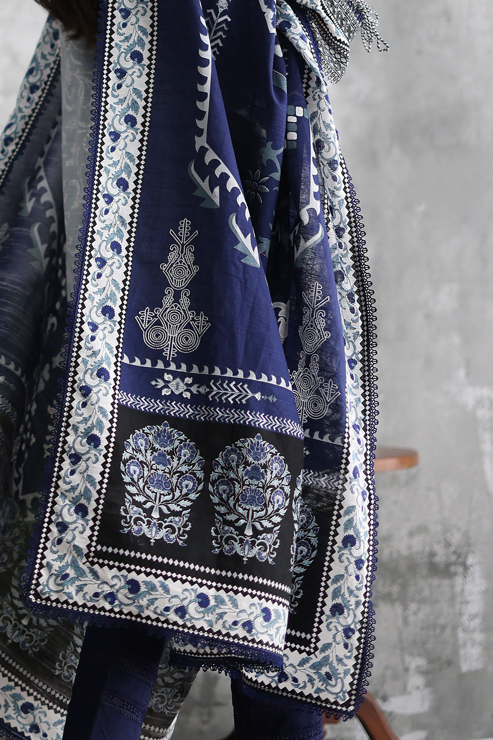 Gul Ahmad | Embroidered Printed Karandi Winter | K-62087