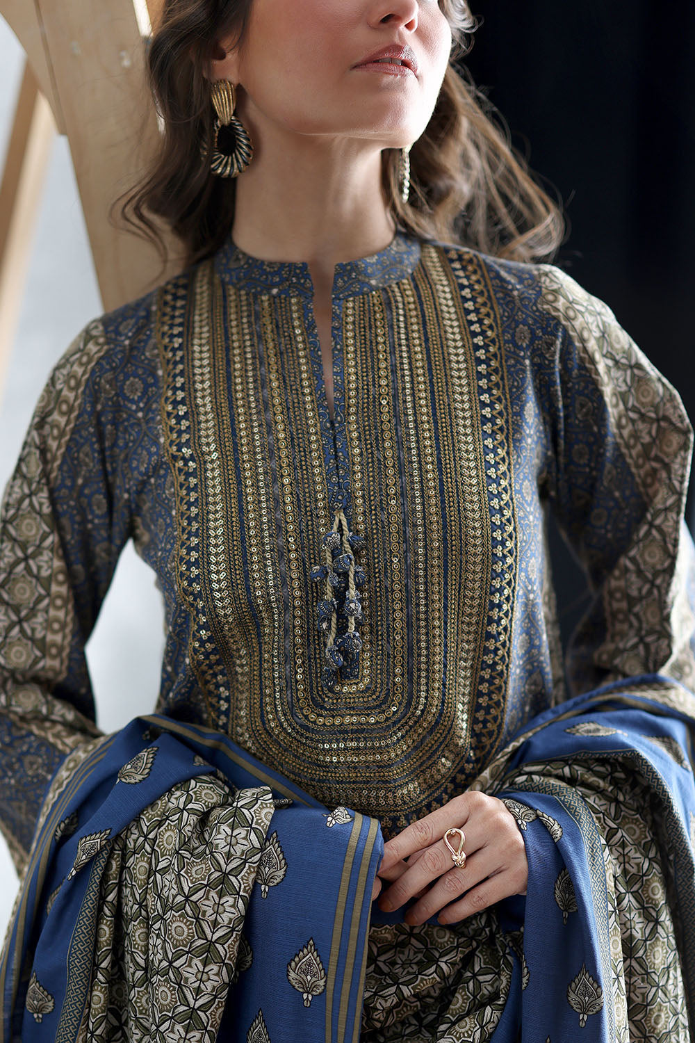 Gul Ahmad | Embroidered Khaddar Winter | K-52002