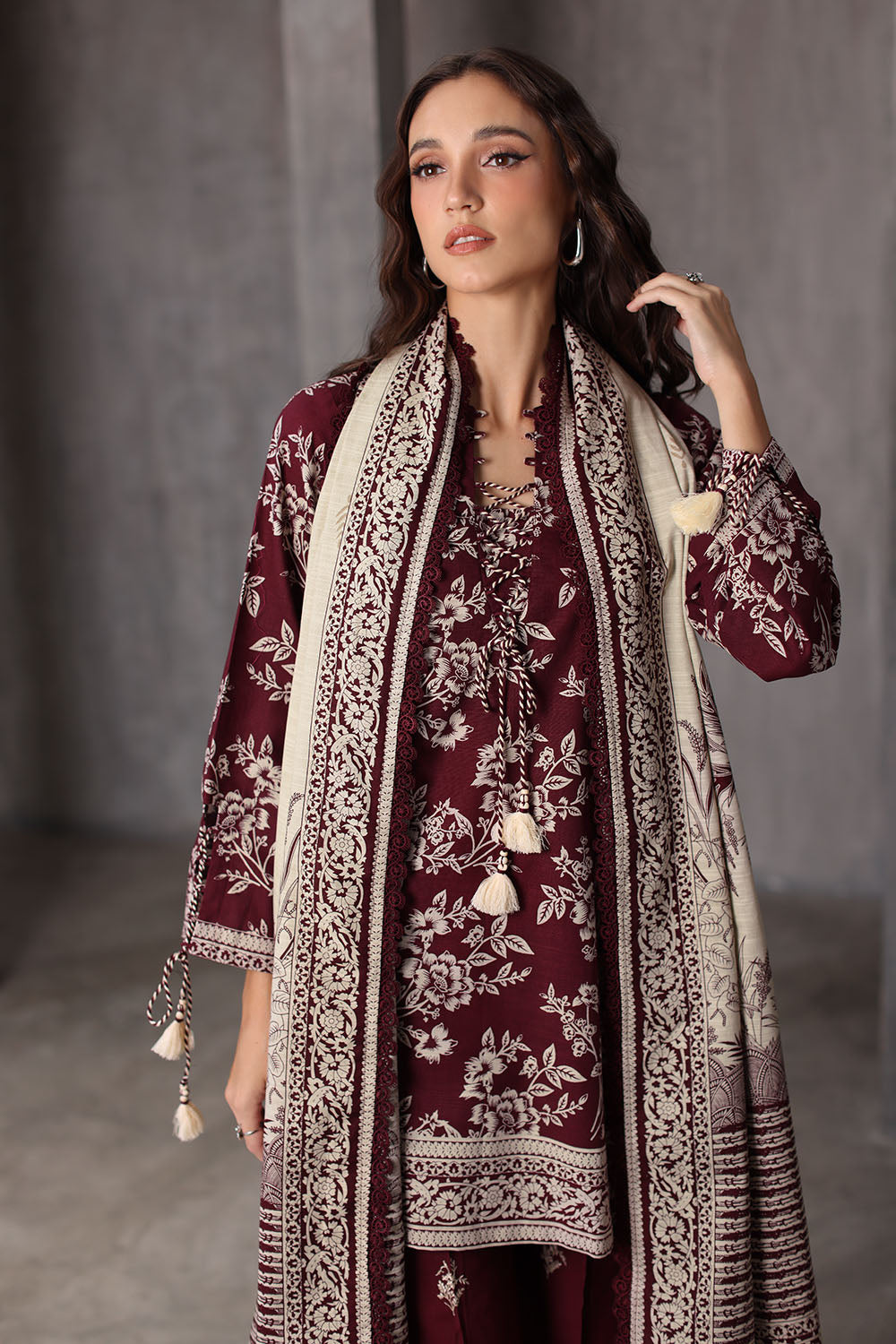 Gul Ahmad | Embroidered Khaddar Winter | K-62058