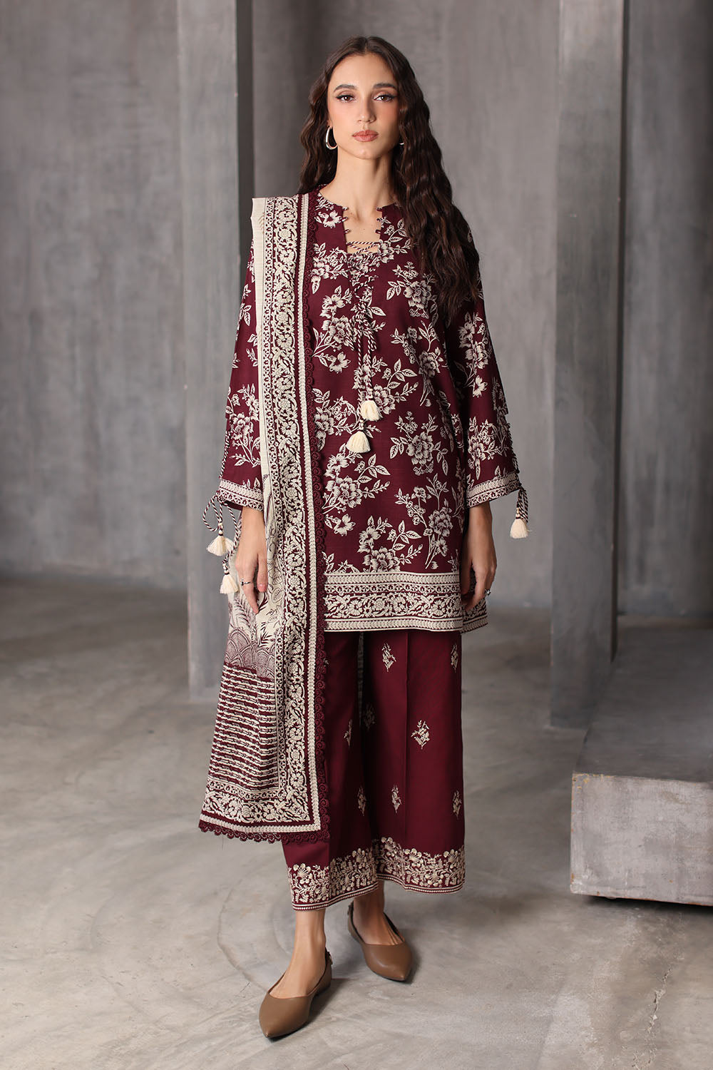 Gul Ahmad | Embroidered Khaddar Winter | K-62058