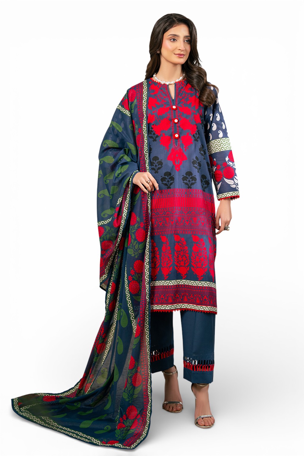 Gul Ahmed | Botanical 26' - 3 Piece Printed Lawn | CH-62001
