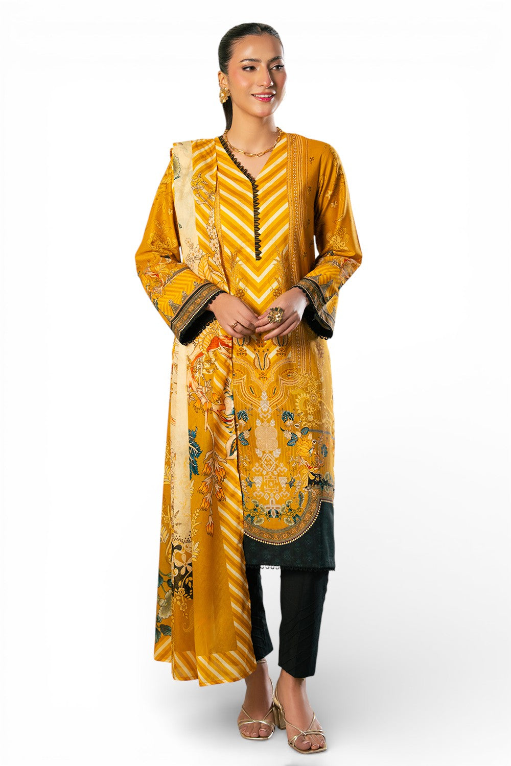 Gul Ahmed | Botanical 26' - 3 Piece Printed Lawn | CH-62004