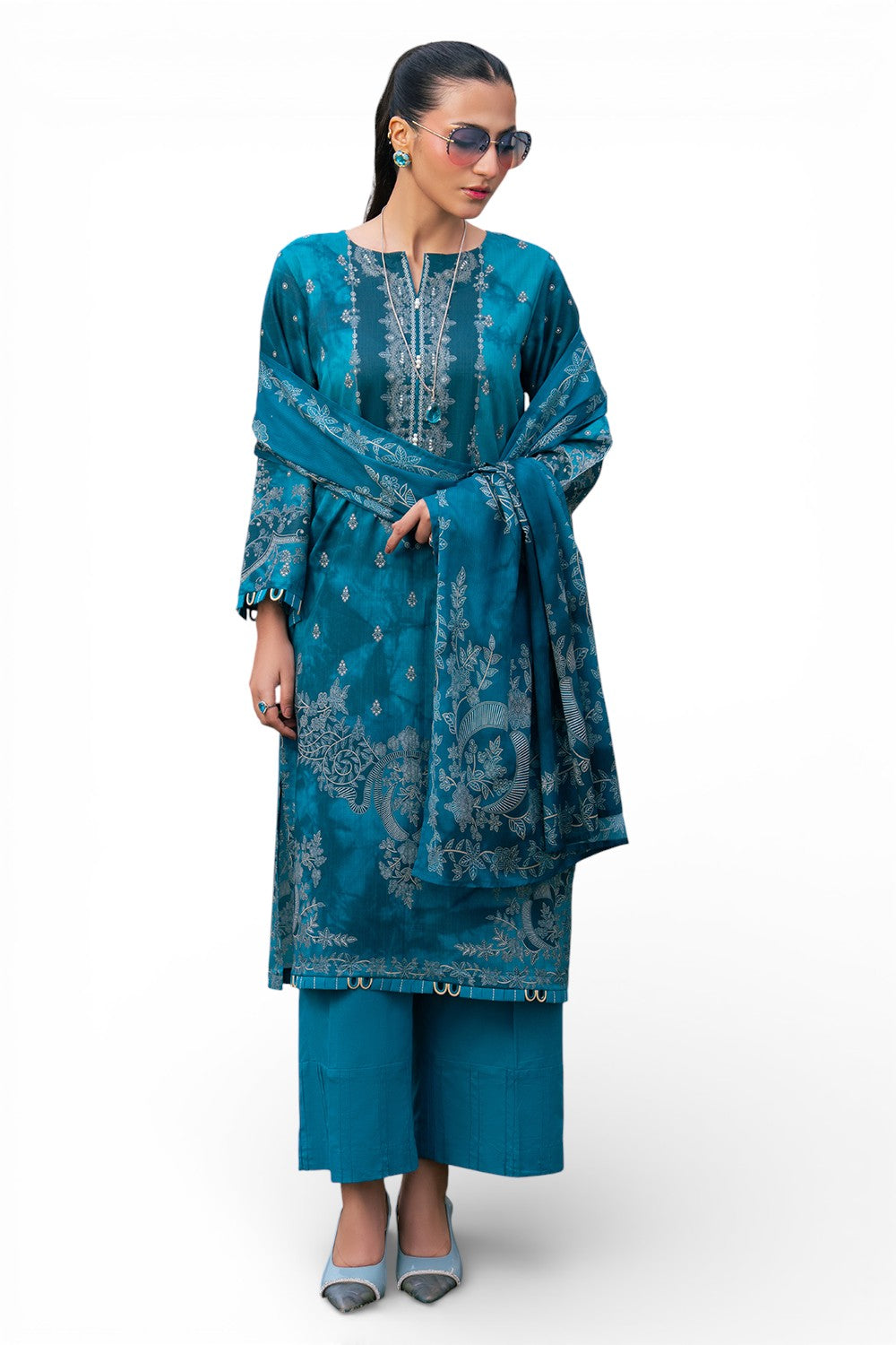 Gul Ahmed | Botanical 26' - 3 Piece Printed Lawn | CH-62005