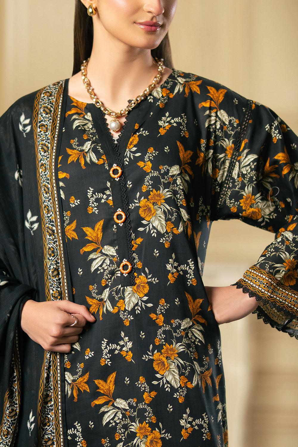 Gul Ahmed | Botanical 26' - 3 Piece Printed Lawn | CH-62008