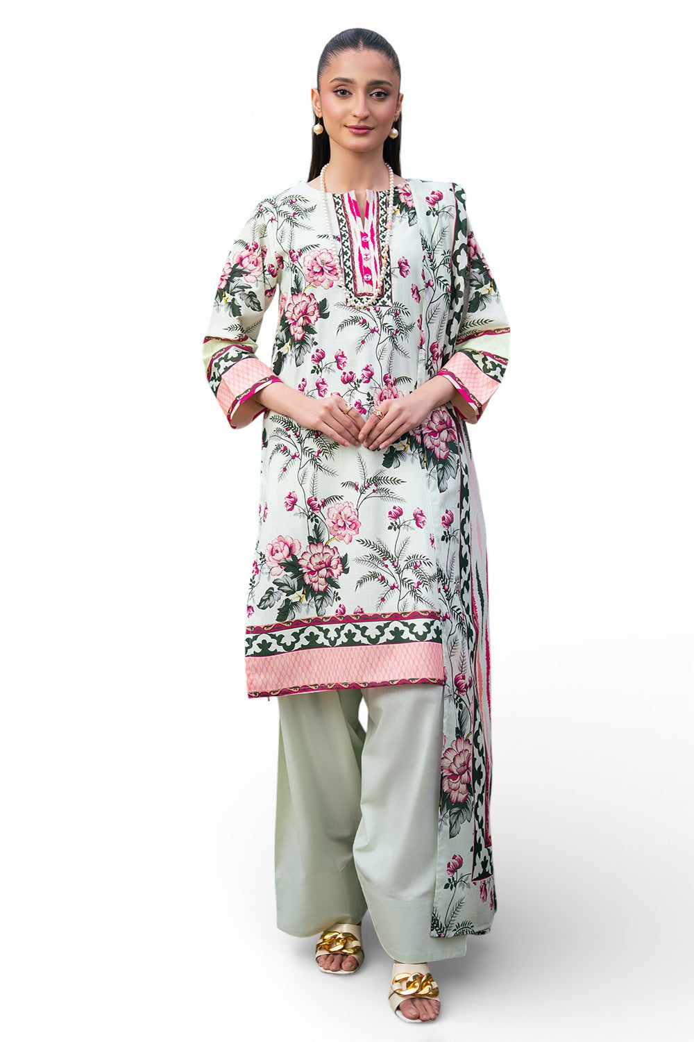 Gul Ahmed | Botanical 26' - 3 Piece Printed Lawn | CH-62010