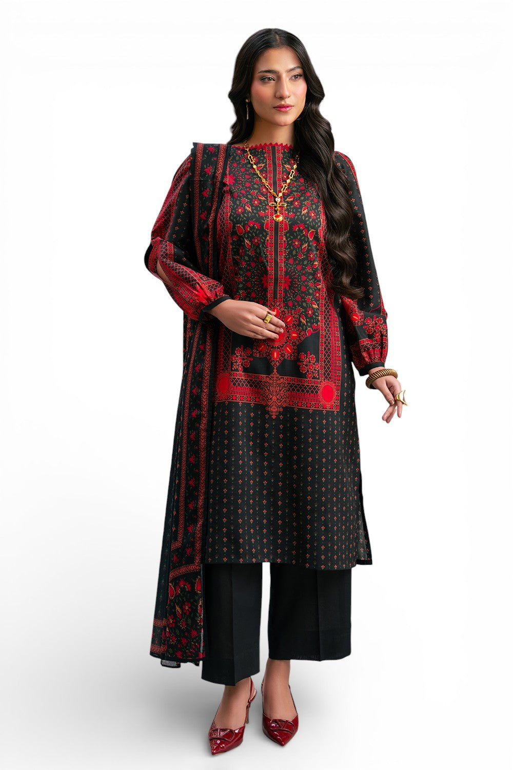 Gul Ahmed | Botanical 26' - 3 Piece Printed Lawn | CH-62011