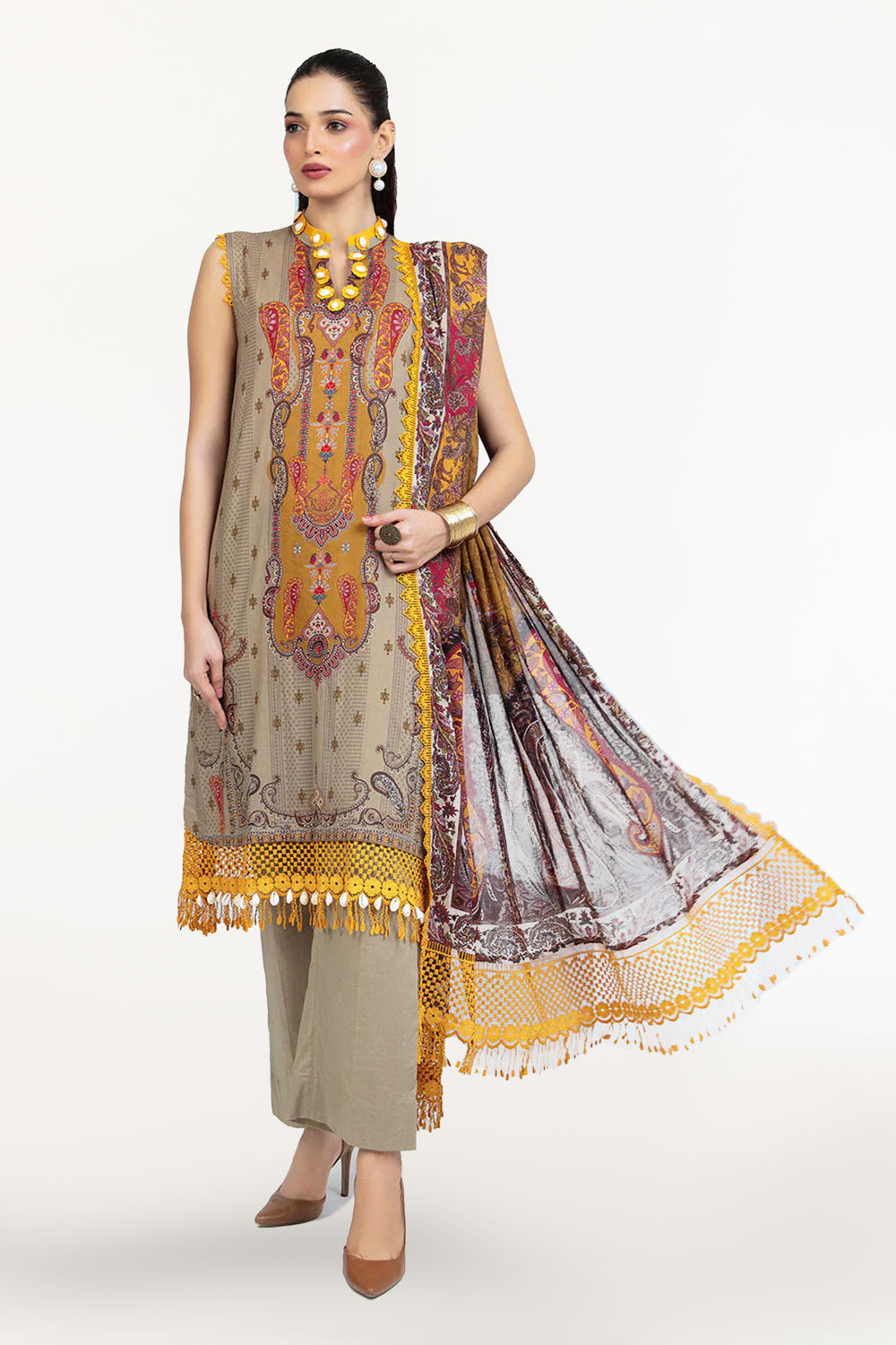 Gul Ahmed | Floral Blush 26' - Printed Lawn | CL-62076 B