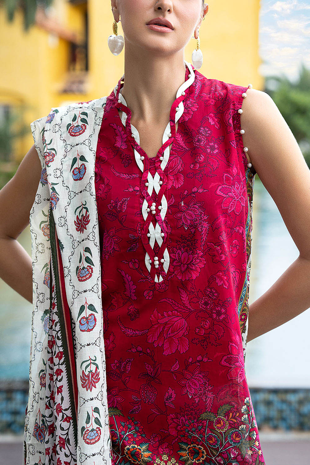 Gul Ahmed | Floral Blush 26' - Printed Lawn | CL-62077 A