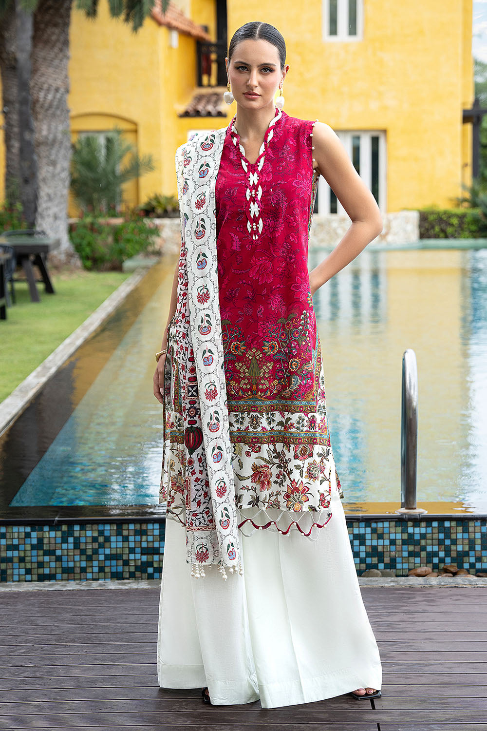 Gul Ahmed | Floral Blush 26' - Printed Lawn | CL-62077 A