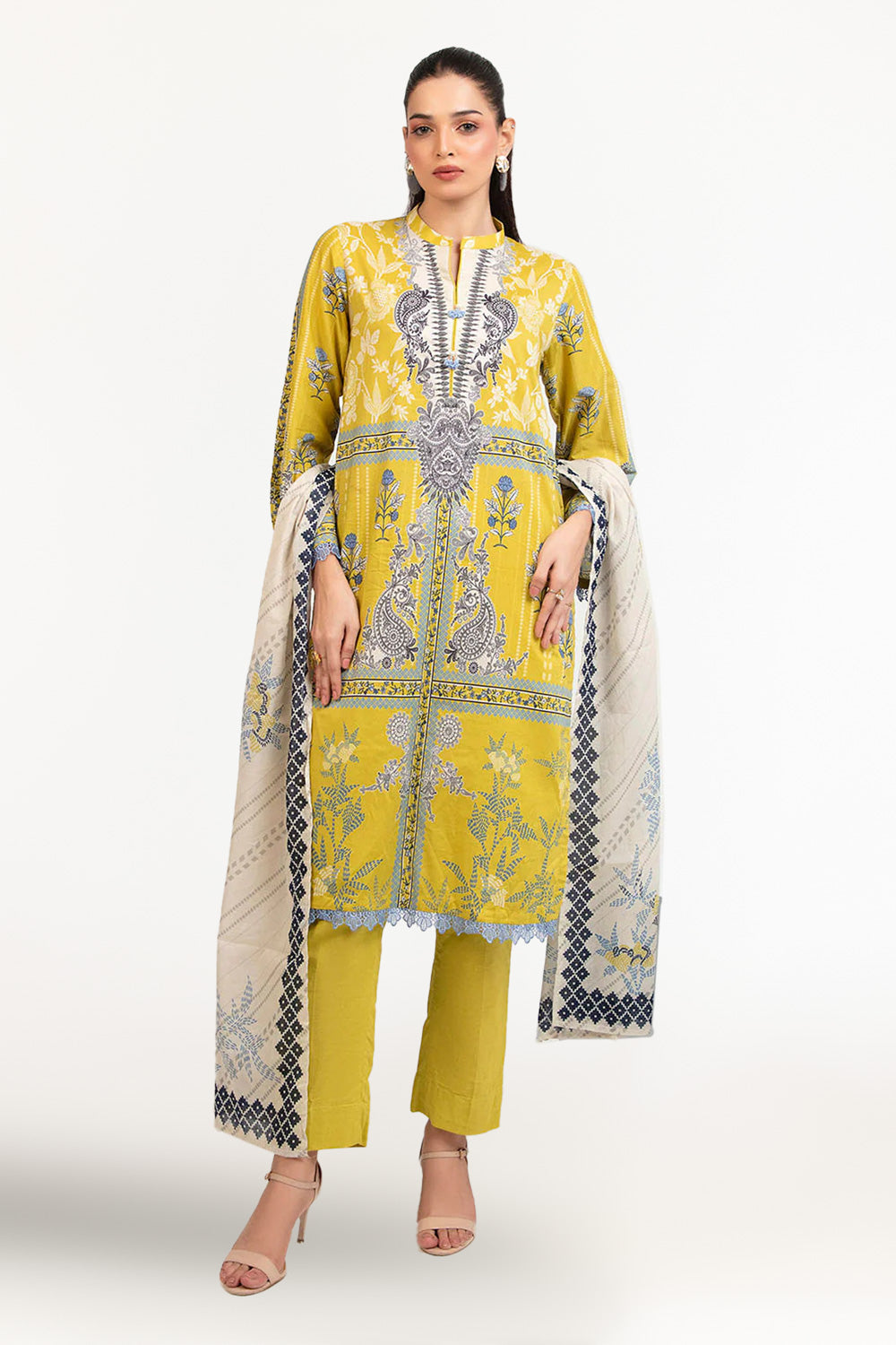 Gul Ahmed | Floral Blush 26' - Printed Lawn | CL-62078 B