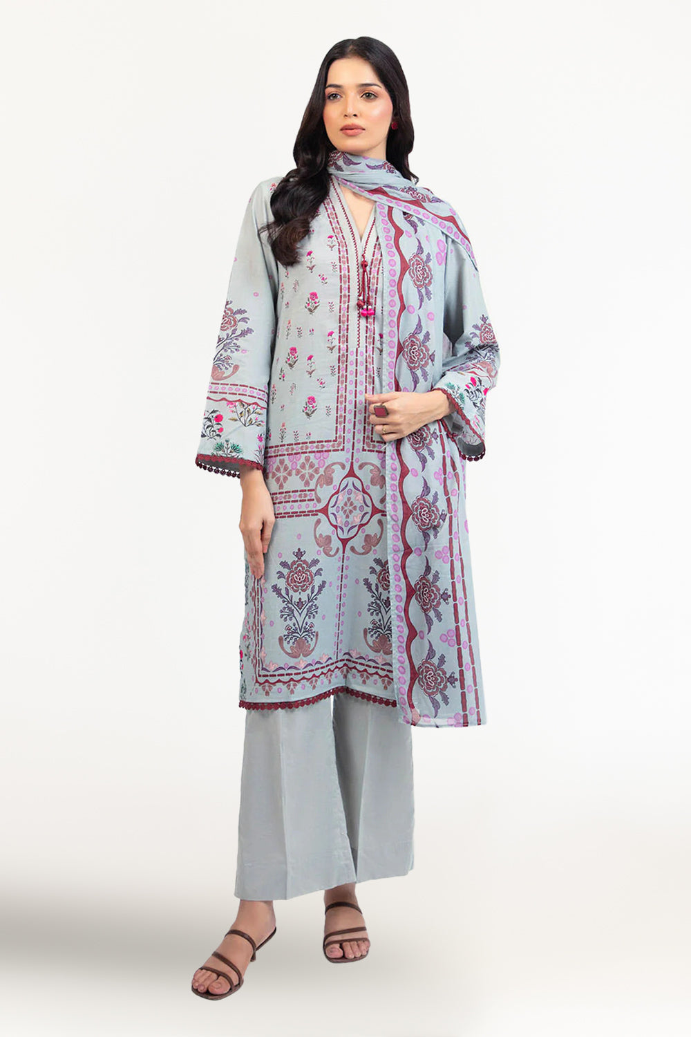 Gul Ahmed | Floral Blush 26' - Printed Lawn | CL-62079 A