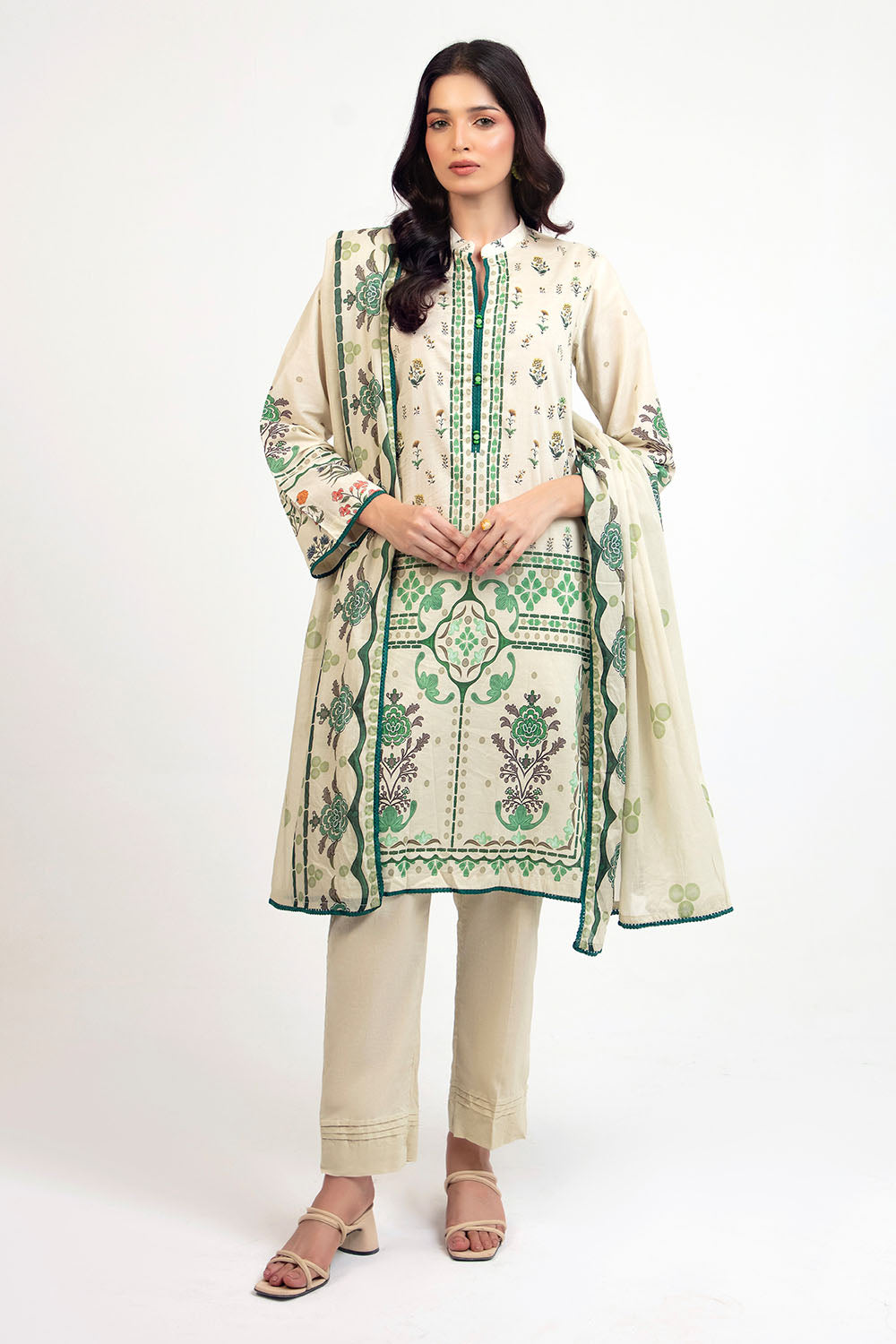 Gul Ahmed | Floral Blush 26' - Printed Lawn |  CL-62079 B
