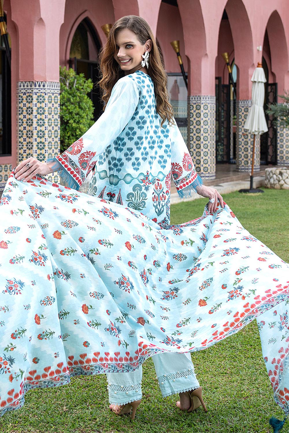Gul Ahmed | Floral Blush 26' - Printed Lawn | CL-62080 B