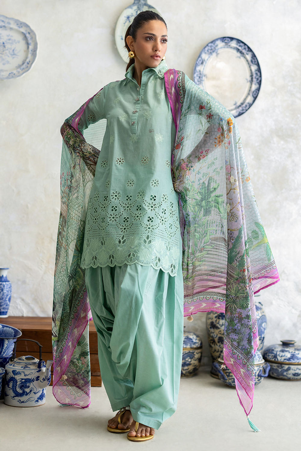 Gul Ahmad | Summer Embroidered Lawn Suit | S-62013