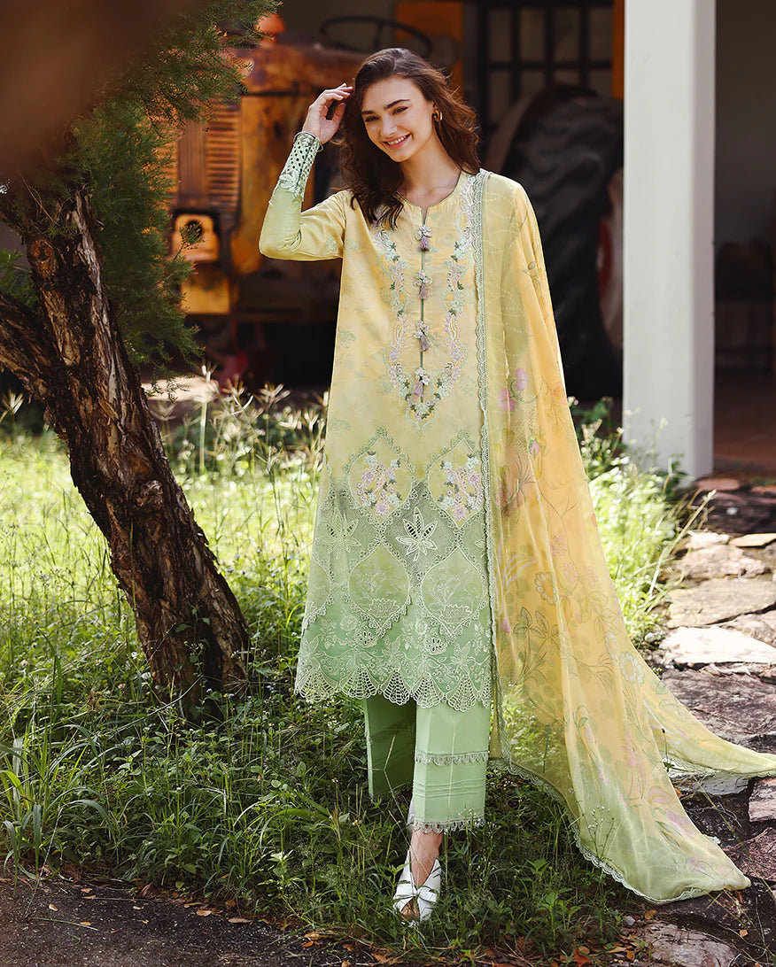 Mushq | Solace - Ombre Chikankari | Quiet Bloom