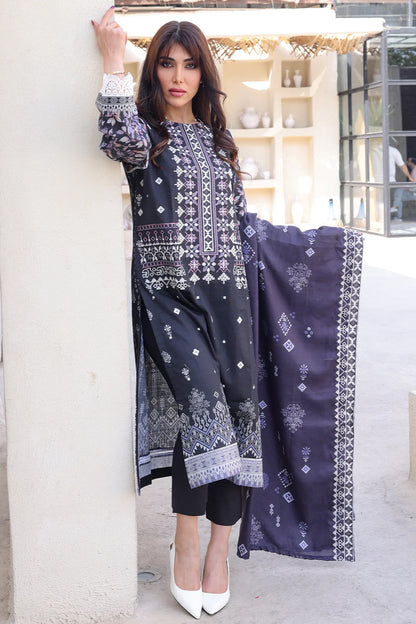 3 PIECE - PREMIUM EMBROIDERED KHADDAR - 8360