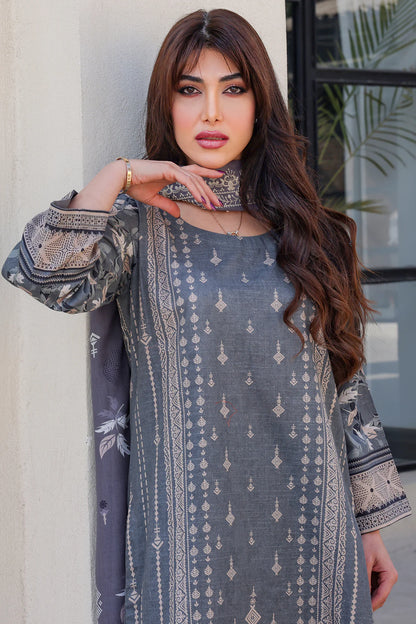 3 PIECE - PREMIUM EMBROIDERED KHADDAR - 8359