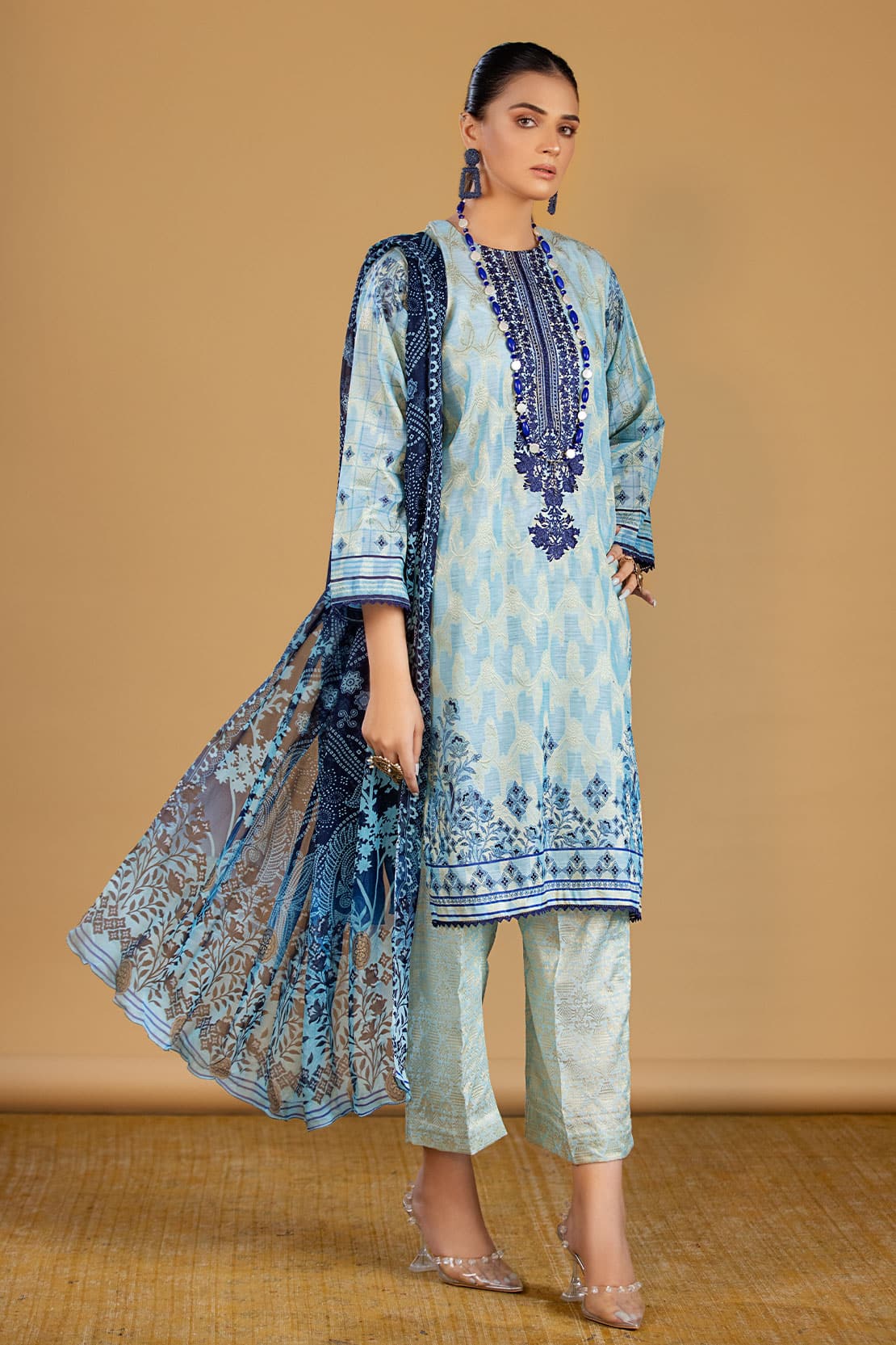 Rahi Embroidered Jacquard 7014