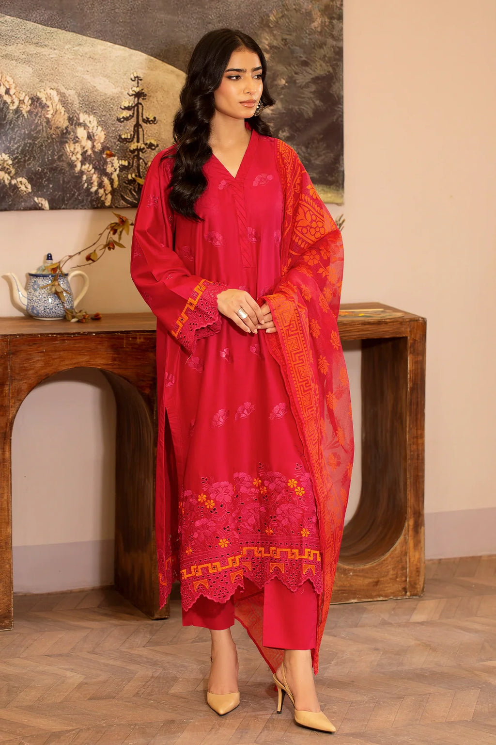 Rashid Textile | Rahi Embroidered Lawn | 3714