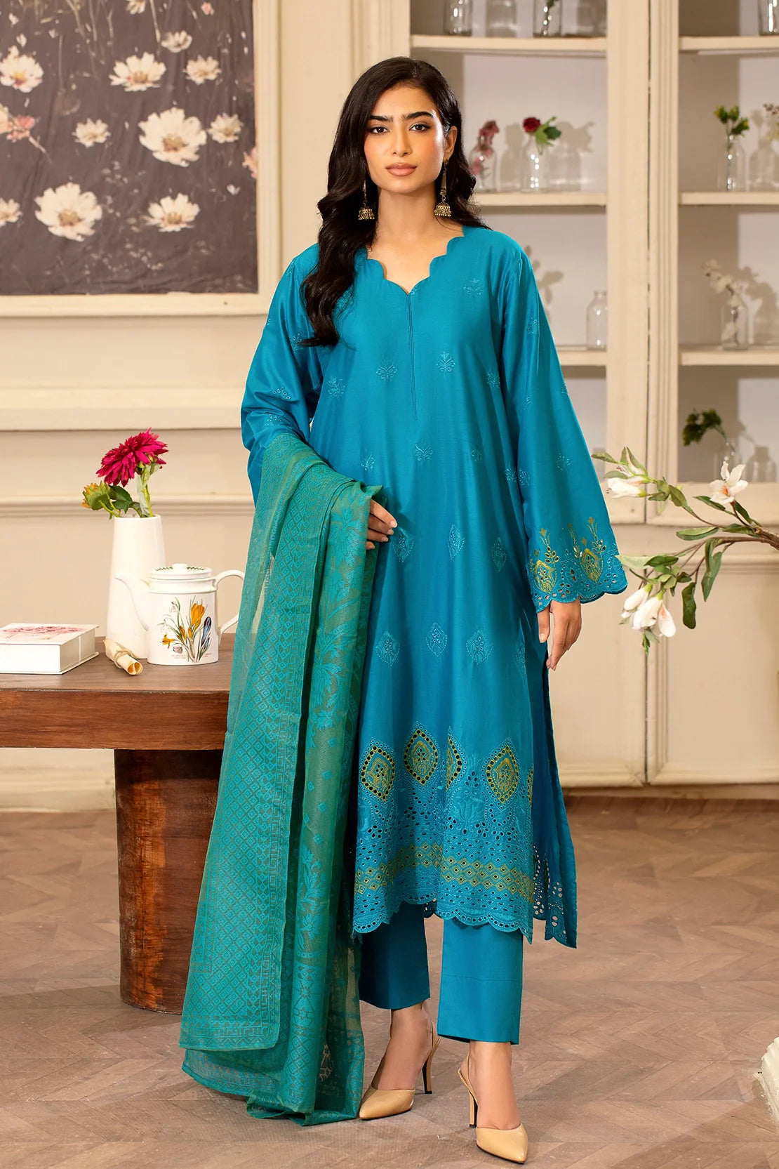 Rashid Textile | Rahi Embroidered Lawn | 3715