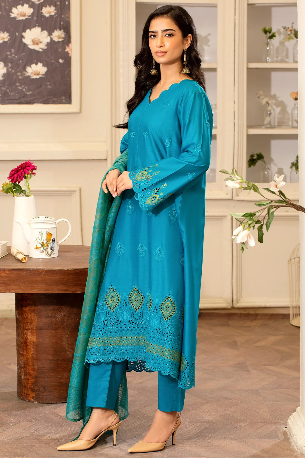 Rashid Textile | Rahi Embroidered Lawn | 3715