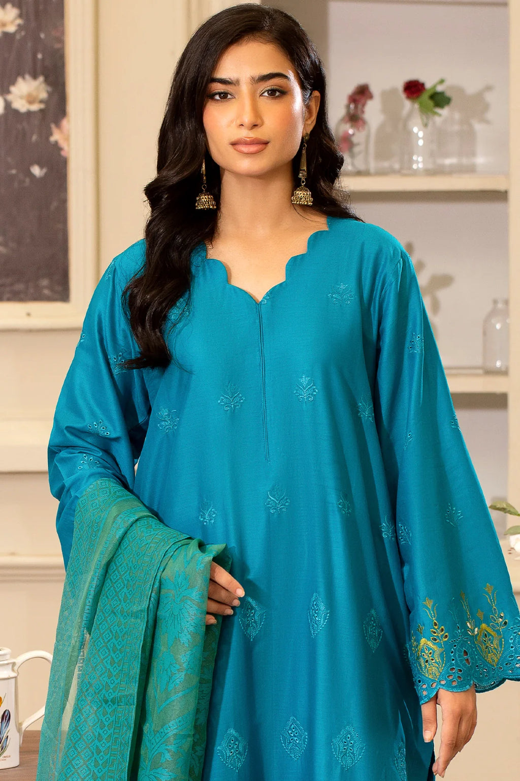Rashid Textile | Rahi Embroidered Lawn | 3715