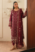 Ruby Embroidered Lawn 3PC (SMC-213 B Maroon)
