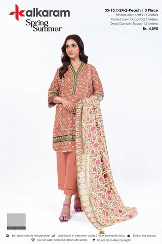 Alkaran | Printed Lawn | 3PC