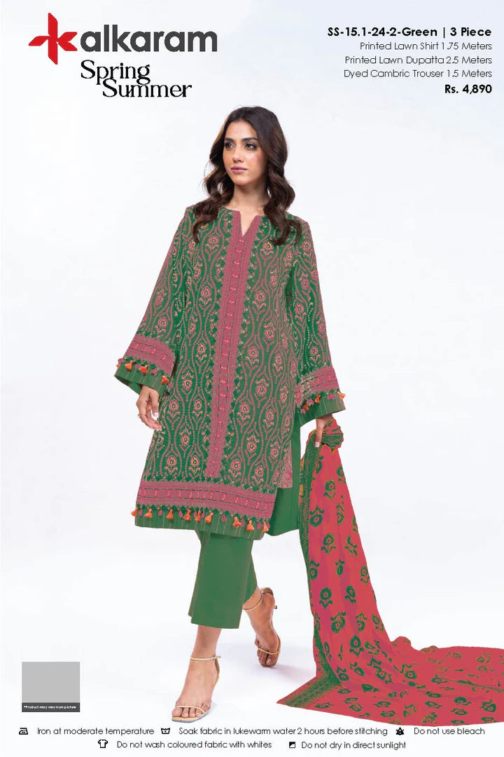 Alkaran | Printed Lawn | 3PC