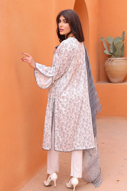 3 Piece - Embroidered Lawn - 8151